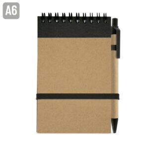 BLOC DE NOTAS CON BOLIGRAFO RECICLADO MAEL